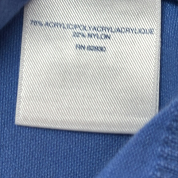 Lands End Outfitters crew neck sweater size Large 3/4 sleeves color powder blue - Picture 5 of 5